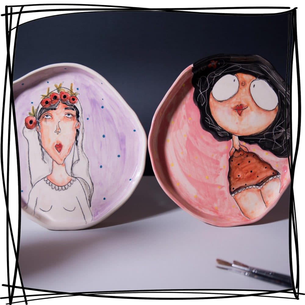 cool ceramic plates ideal gift for women