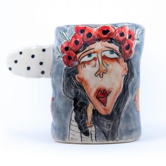 my flower lady unique ceramic mug
